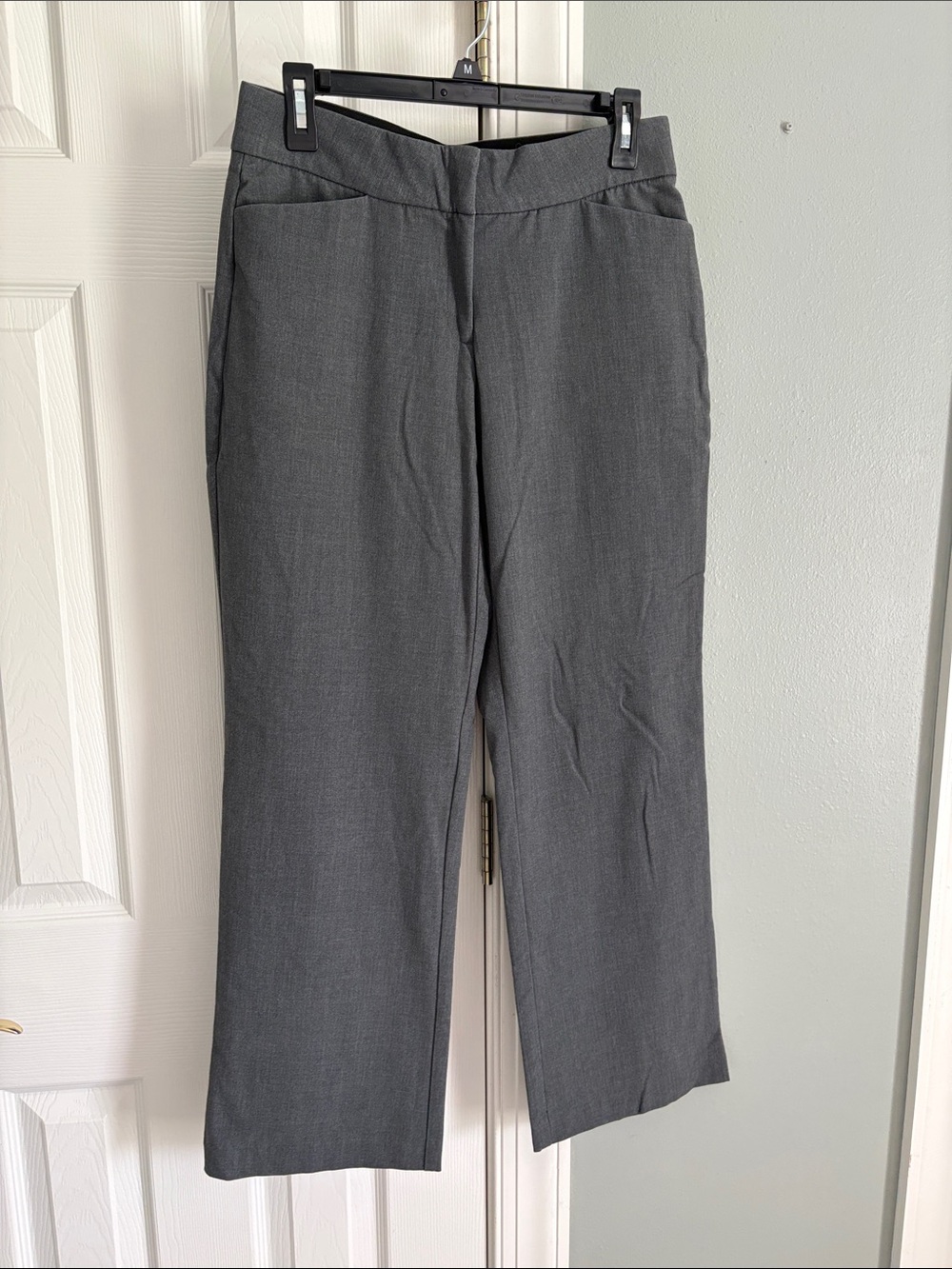 Briggs New York Charcoal Straight-Leg Dress Pants